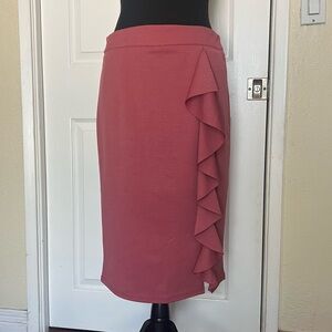 Grace Karin 1950’s style pin skirt with ruffle detail